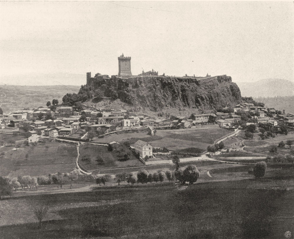 HAUTE-LOIRE. Polignac 1903 old antique vintage print picture